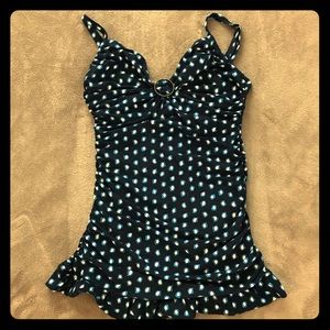🏝SOLD🏝 34D Polka Dot Swim Dress